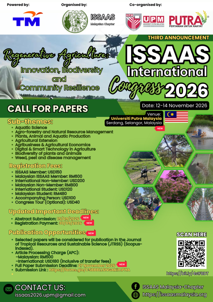 ISSAAS 2026: Call for Papers (Third Announcement)